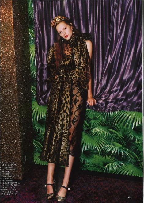 Анастасия Пешкун на страницах журнала SPUR Magazine Tokyo