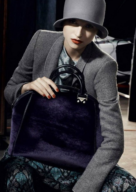 Anabela Belikova for Emporio Armani F/W 13 Campaign