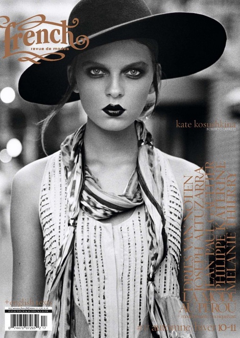 Kate Kosushkina on the cover of Revue de Modes