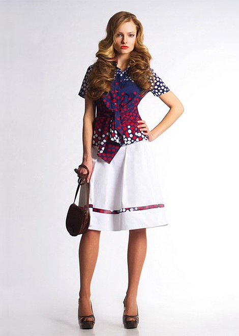Ksusha Belskaya for Laris Balunova Collection