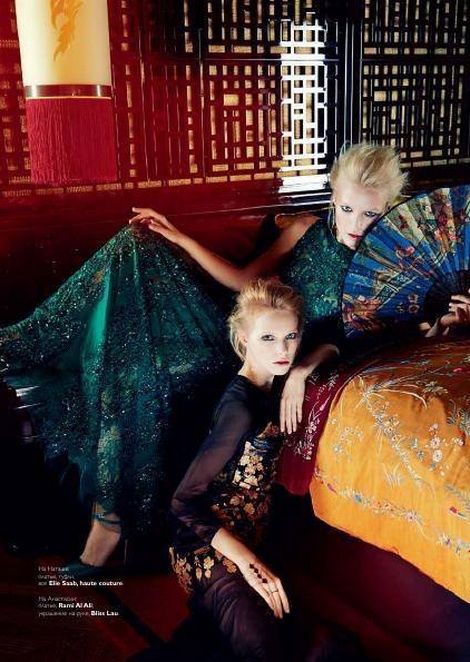 Natasha Remarchuk on the cover of Collezioni Russia / December 2013