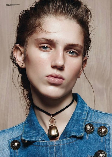 Sabina Lobova for CRASH MAGAZINE #71 in the shooting “Denim Factory” / SPRING 2015