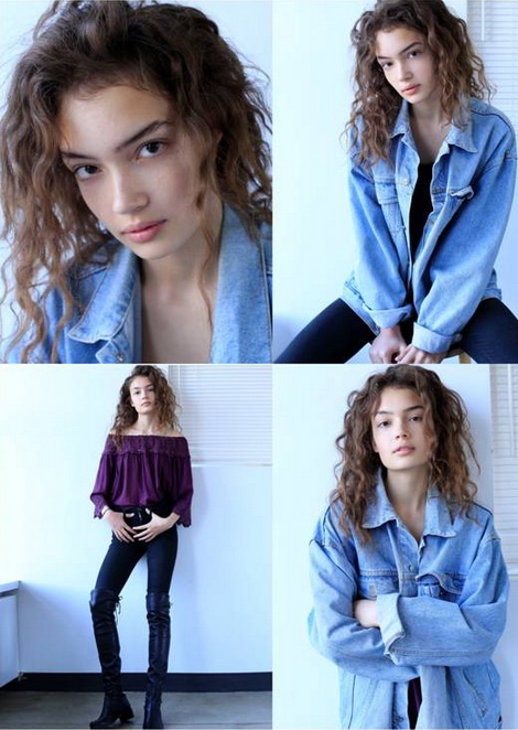 Sasha Kichigina new polaroids by Elite Model Management (New York)