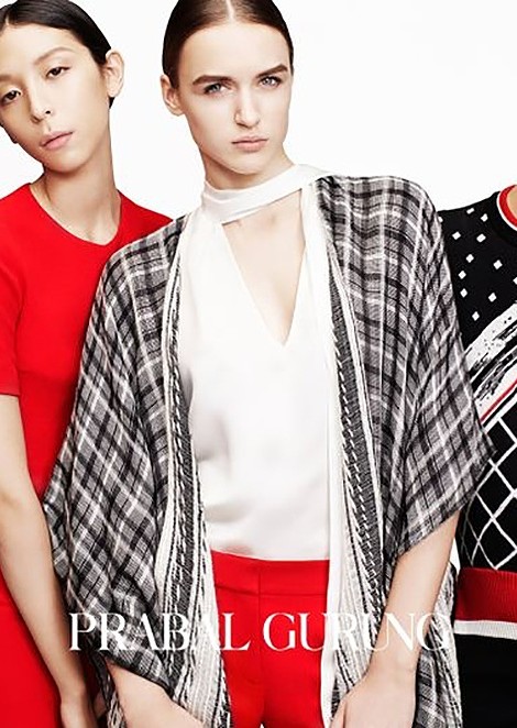 Stasha Yatchuk for PRABAL GURUNG PRE FALL 2015 Campaign