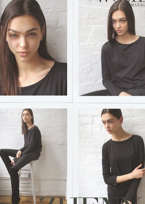 Zhenya Katava new polaroids by Women Management NY