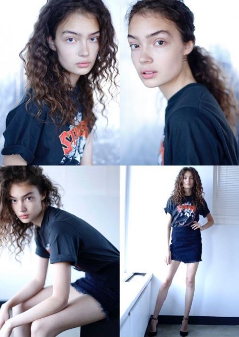 Sasha Kichigina new polaroids by Elite NY