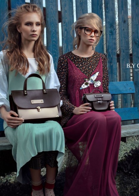 Nastya Muzykantova and Yara Filippopva for BYCKOVSKI Bags Campaign SS 2017