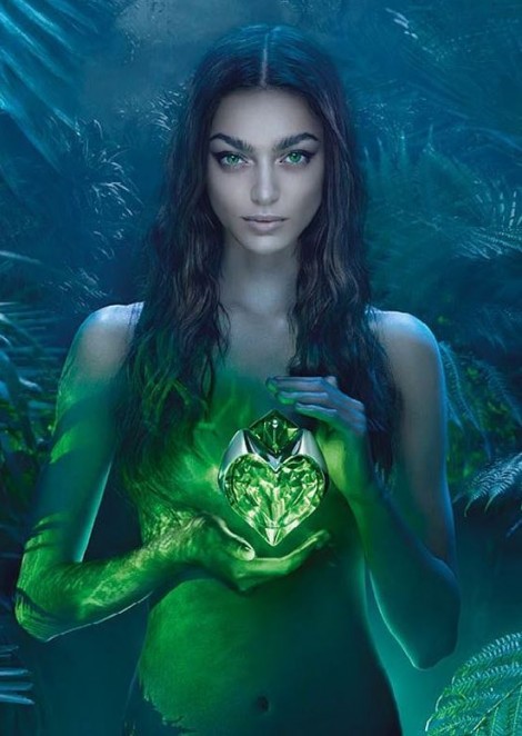 Zhenya Katava for Aura Mugler Fragrance 2017 Campaign