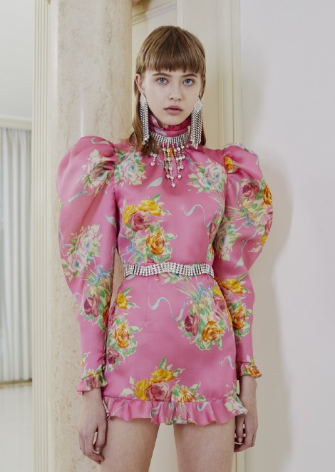 Hanna Podgornaya for Alessandra Rich Fall Winter 2019 Paris | News ...