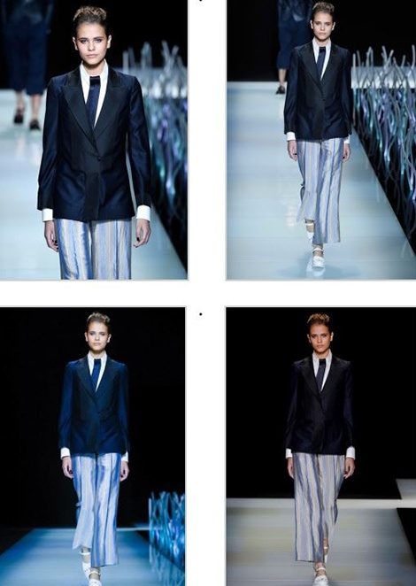 Дарья Костенич на показе Giorgio Armani / SS 2016 Menswear