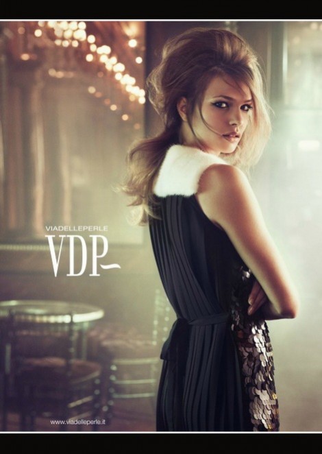 Катя Доманькова в рекламной кампании Via Delle Perle осень-зима 2012 / 2013