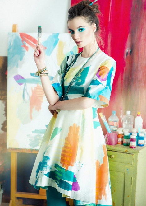 Кристина Трофимук в рекламной кампании Nickolia Morozov S/S 2015