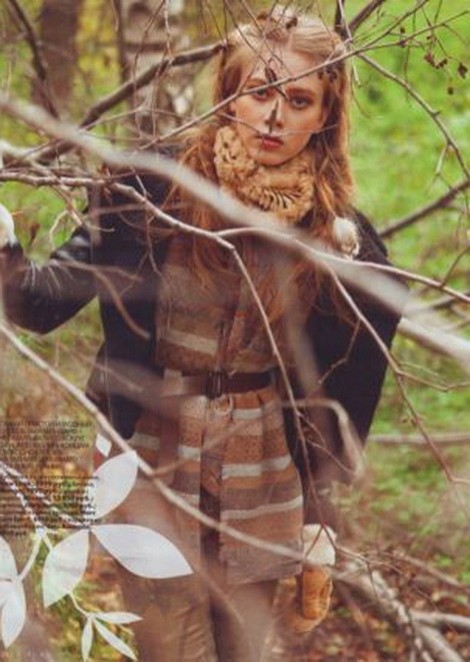 Лиза Медзько для журнала Elle girl / Ноябрь 2010