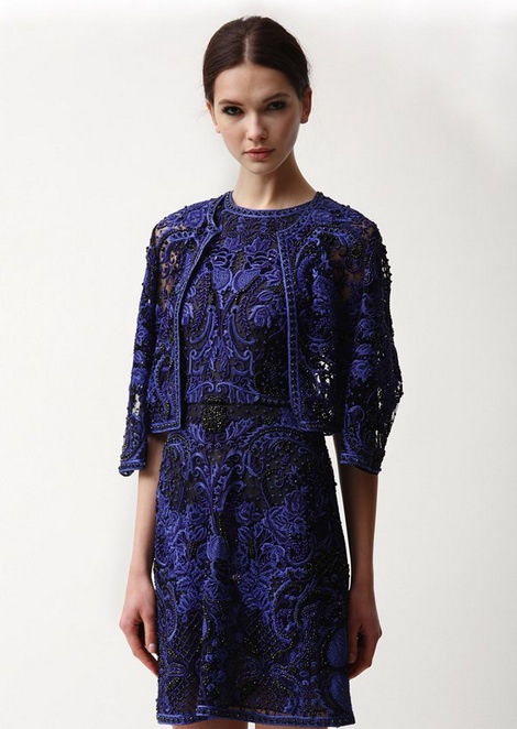 Надя Курган для Naeem Khan Pre-Fall 2015