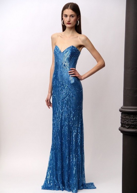 Вика Кукандина для коллекции Naeem Khan Pre-Fall 2013