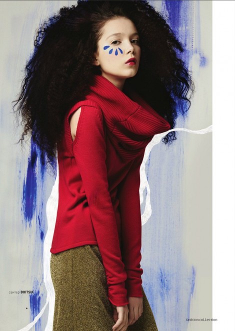 Диана Тымонюк на страницах журнала Fashion Collection в съёмке “Color Graphics”