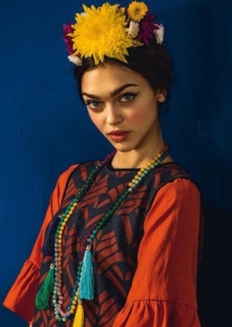 Женя Катова для журнала Glamour Италия в съёмке “Messico Folk” / June 2016