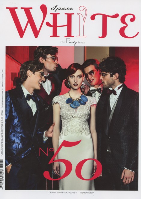 Лера Квасовка на обложке итальянского журнала White Sposa/ январь 2017