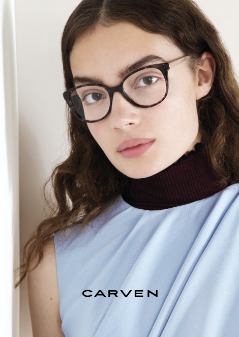 Саша Кичигина в рекламной кампании Carven Eyewear
