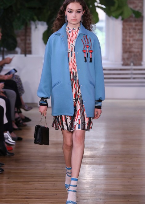 Саша Кичигина на показе Valentino Resort 2018 New York